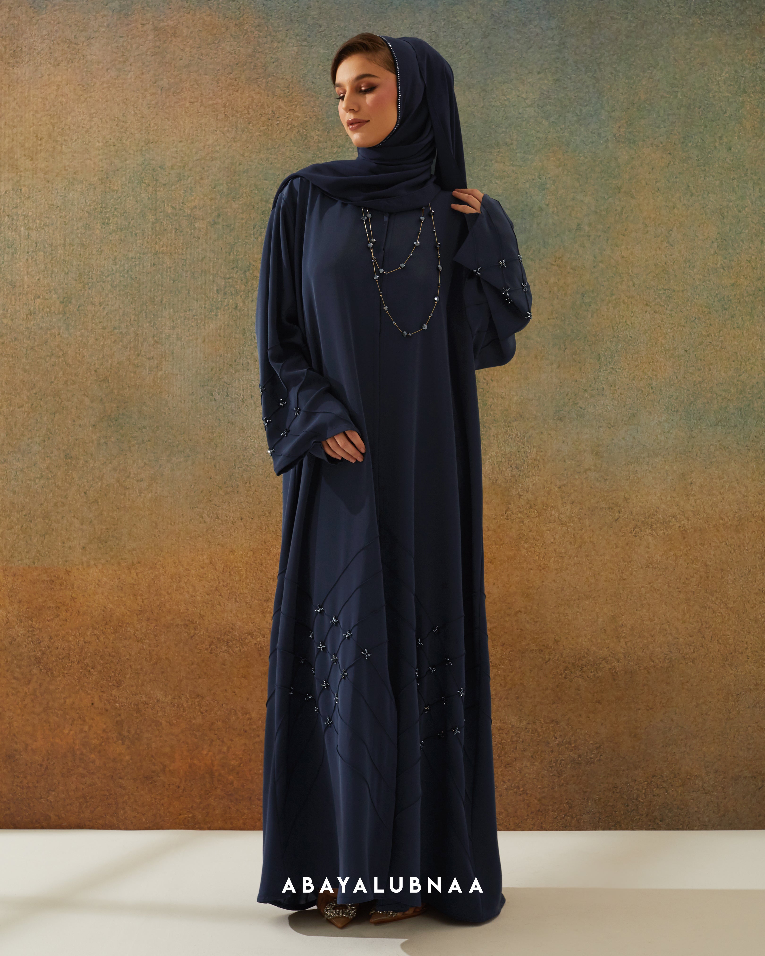 Maria Abaya in Navy Blue