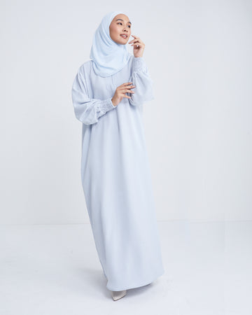 Asma Abaya in Baby Blue