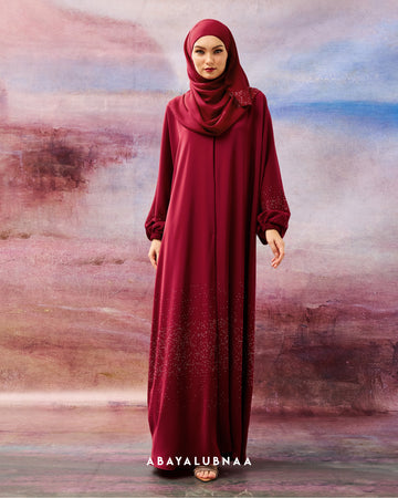 Amalfi Abaya in Hot Red