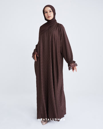 Ashley Abaya in Reddish Brown