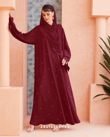 Diane Abaya in Hot Red