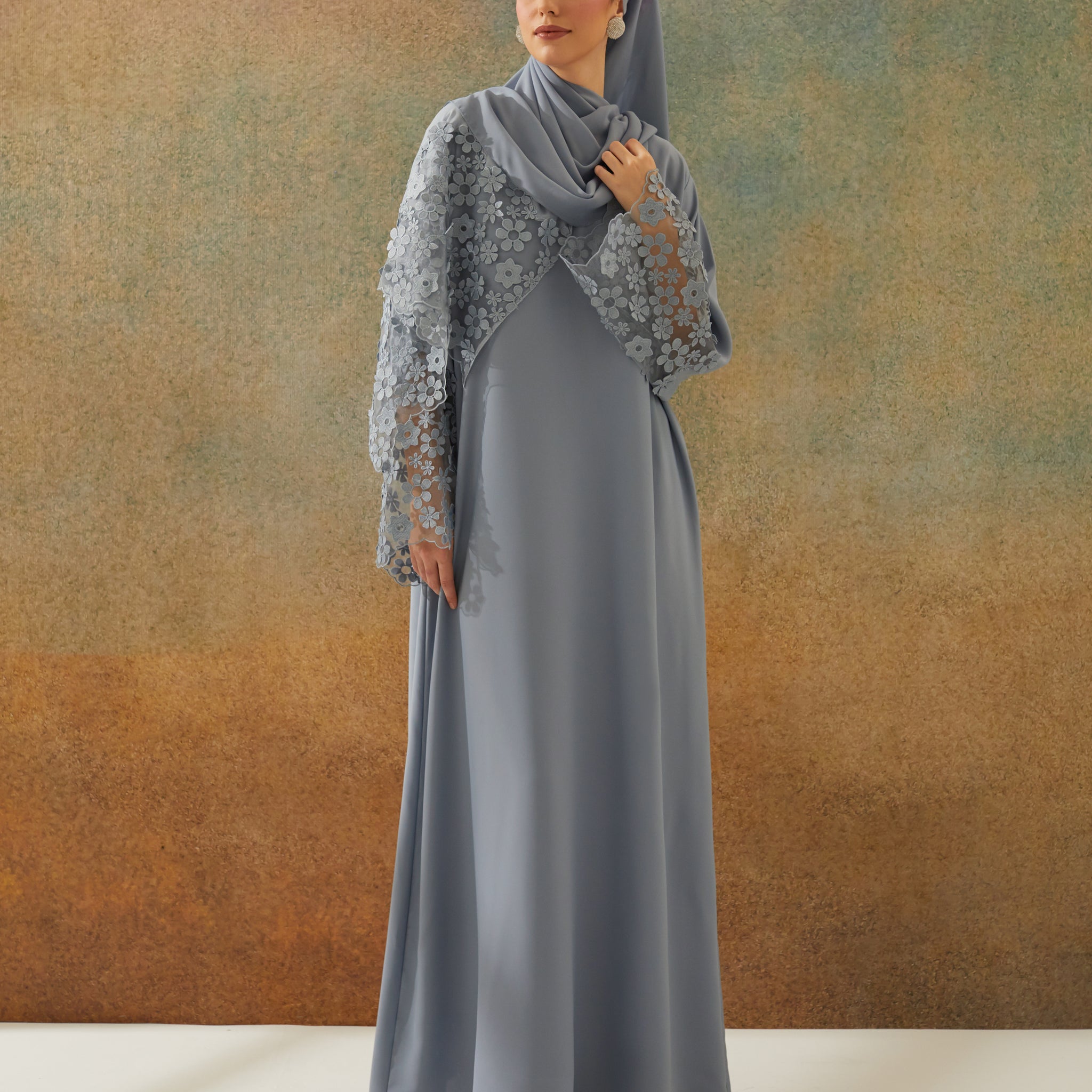 Eshaal Abaya in Blue