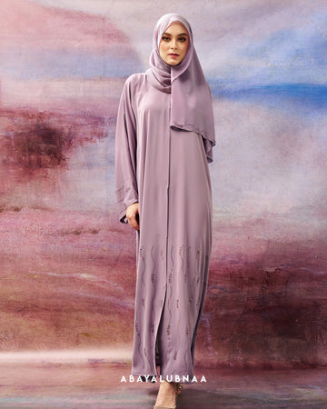 Eslima Abaya in Dusty Purple