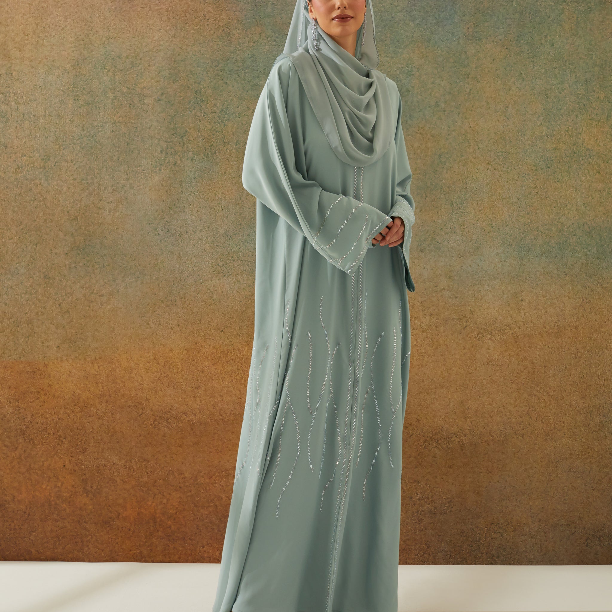 Haifa Abaya in Tiffany Green