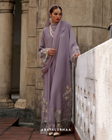 Kajol Abaya in Dusty Purple