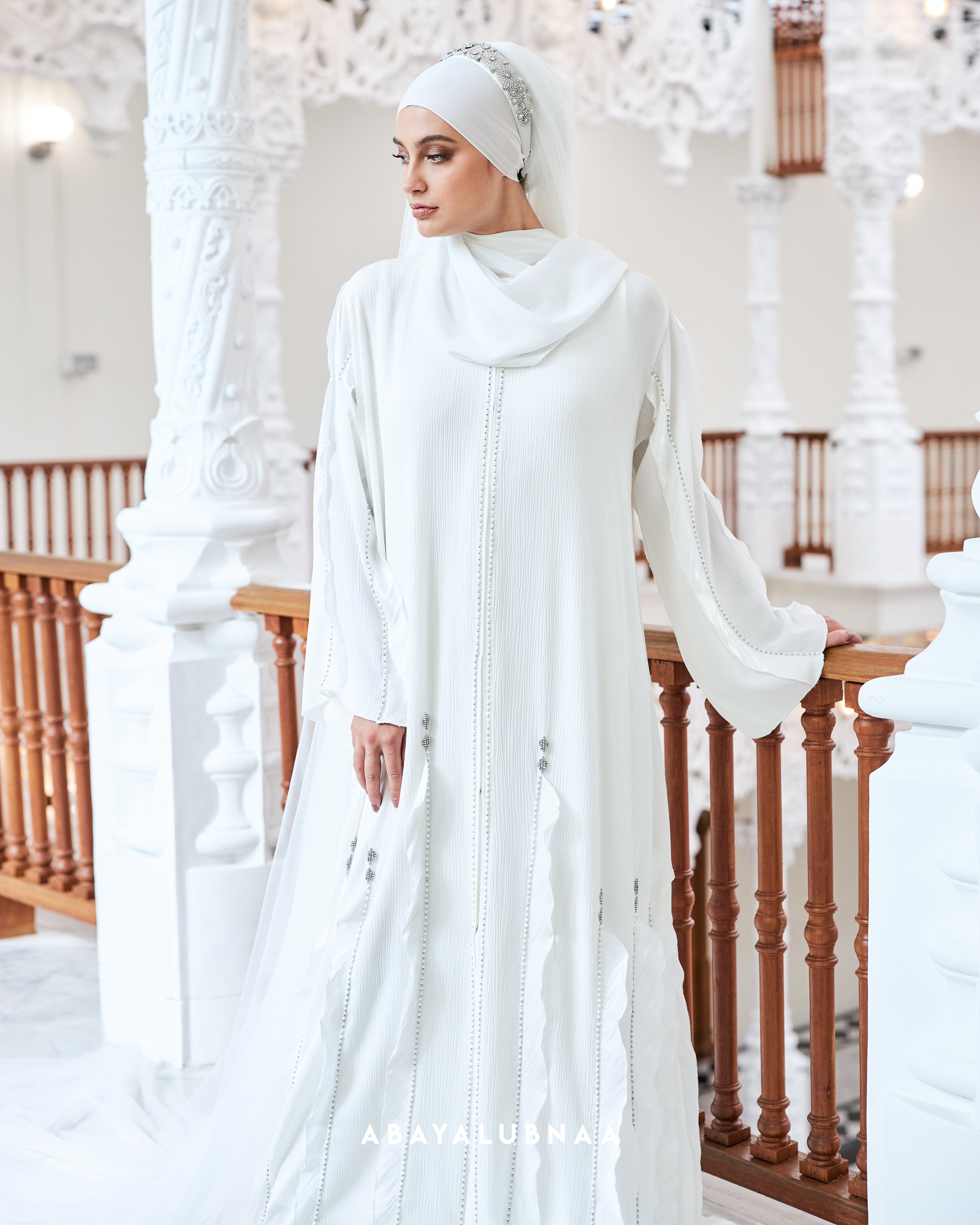 White 2024 abaya design