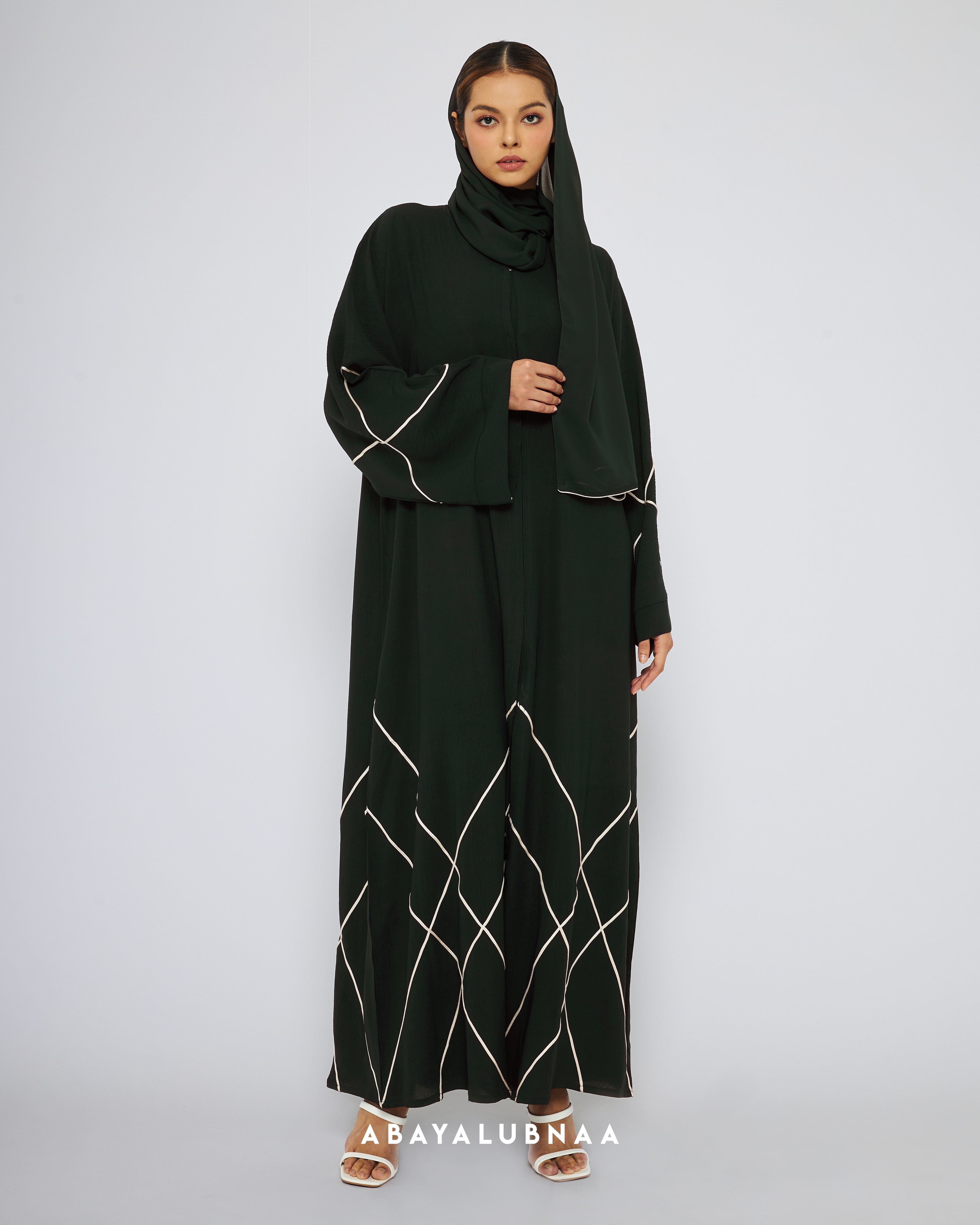 Emerald clearance green abaya