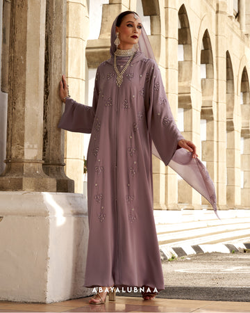 Rekha Abaya in Dusty Rose