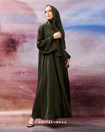 Reyna Abaya in Dark Olive