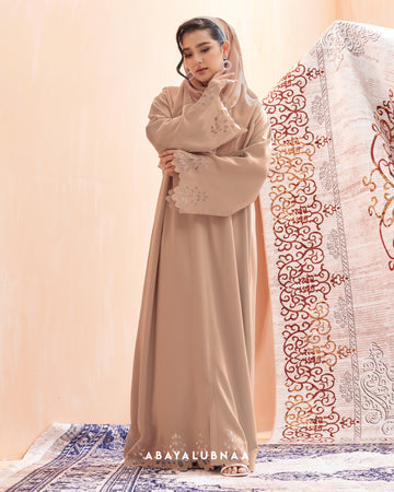 Riana Abaya in Dusty Brown