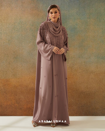 Uma Abaya in Dusty Purple