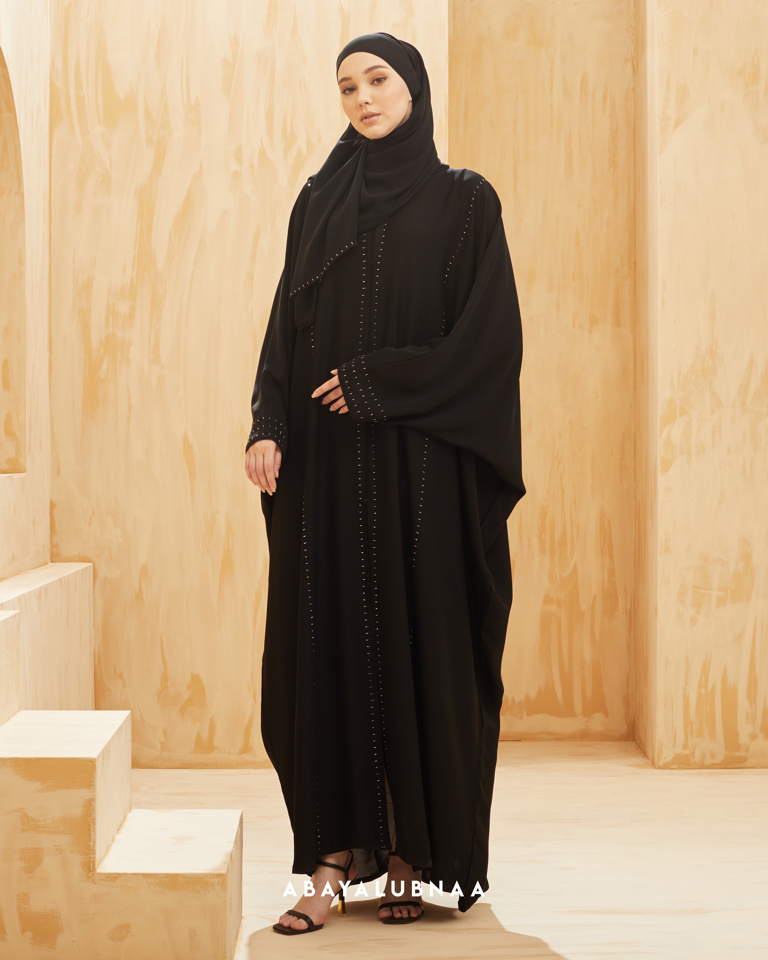 Fur abaya sale